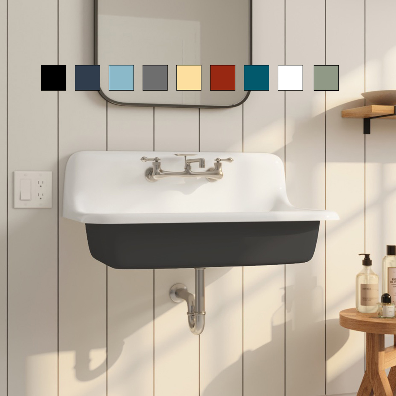 WALL MOUNTABLE! 30″ x 18″ Single Bowl Reproduction Farmhouse Sink