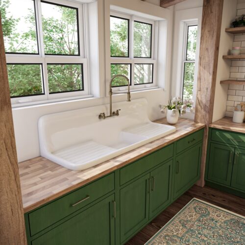 Single Bowl with Double Drainboards - Model #SBDW6020