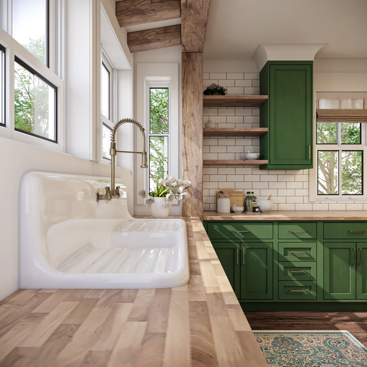 Single Bowl with Double Drainboards - Model #SBDW6020 - Image 3