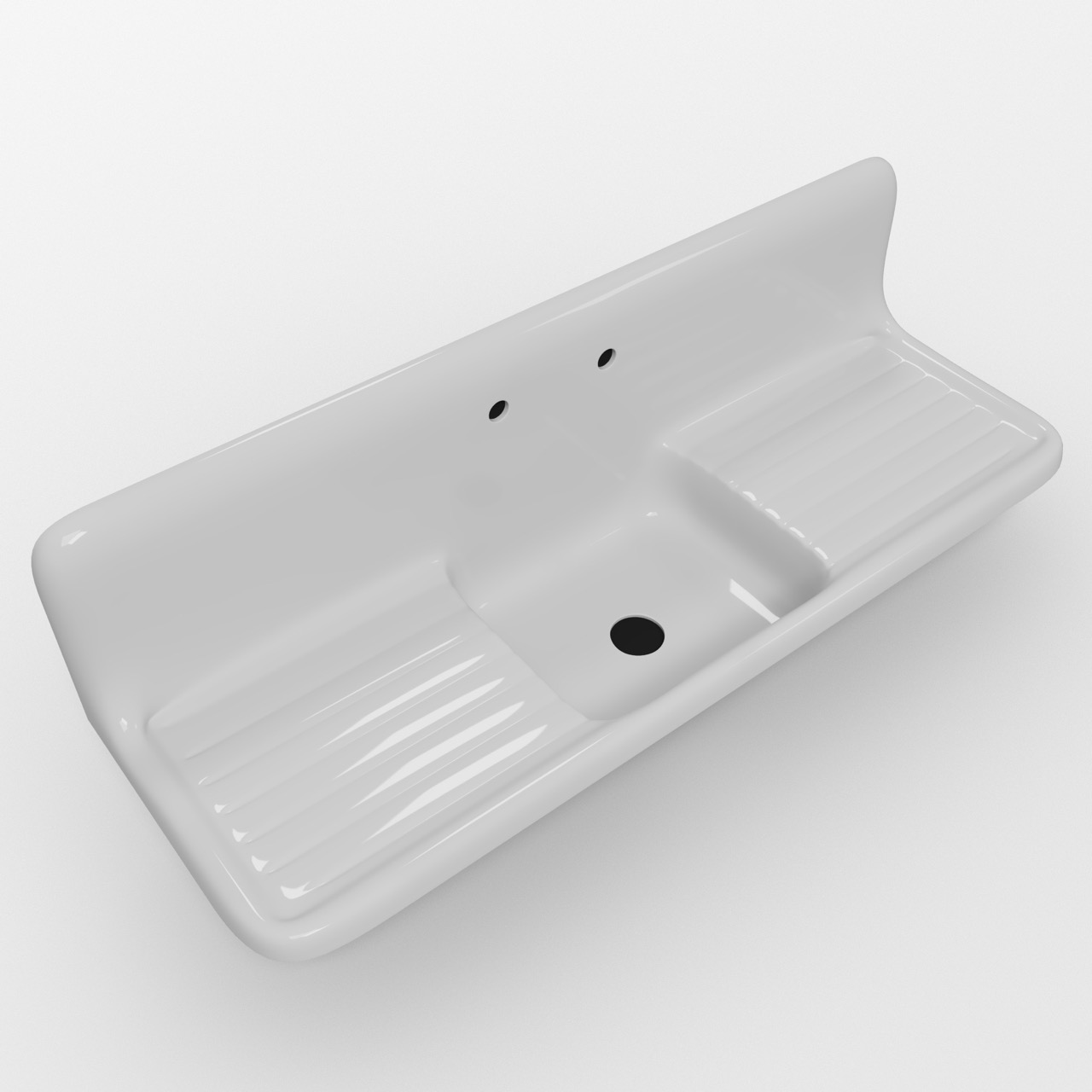 Single Bowl with Double Drainboards - Model #SBDW6020 - Image 6